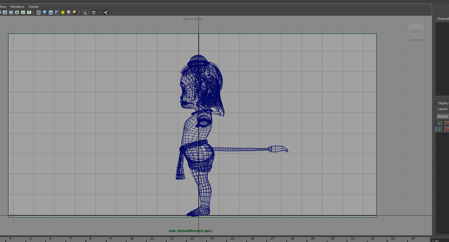 baby hanuman 3d model 3D model_4