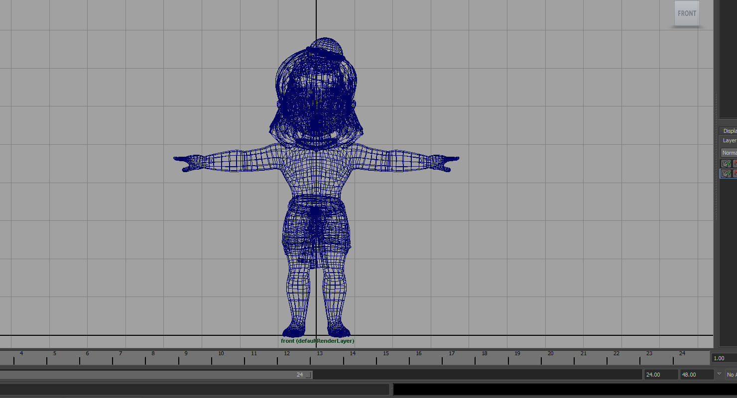 baby hanuman 3d model 3D model_3