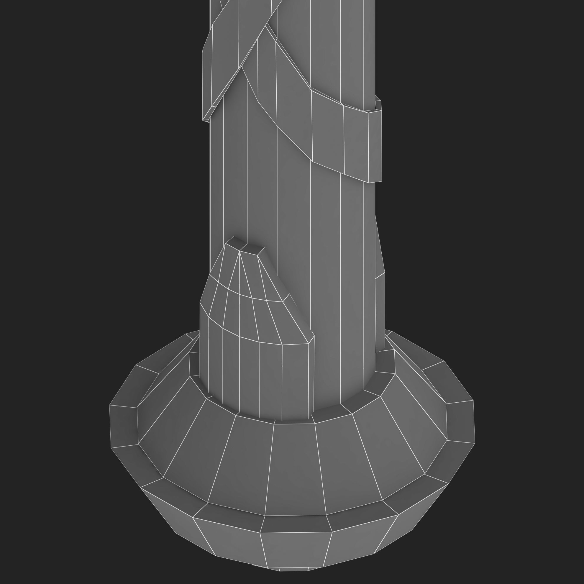 Celtic War Axe Low-poly 3D model_9