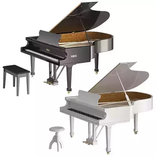Fazioli Black and White  3D model