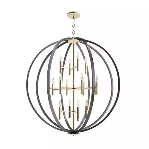 Euclid Chandelier Spanish Bronze