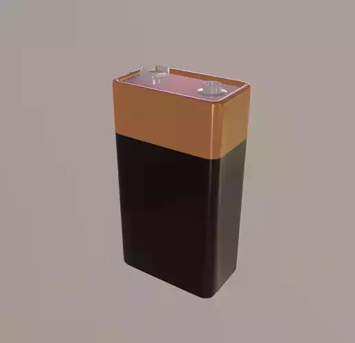 9 Volt Battery 3D model