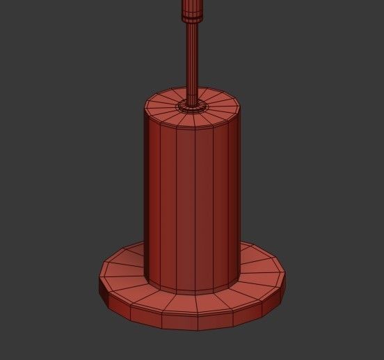 Cylinder Floor Lamp  Rejuvenation 3D model_12