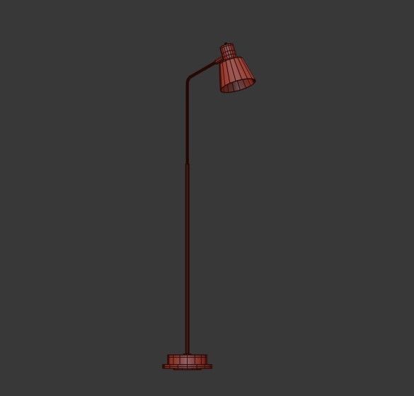 Cylinder Floor Lamp  Rejuvenation 3D model_14