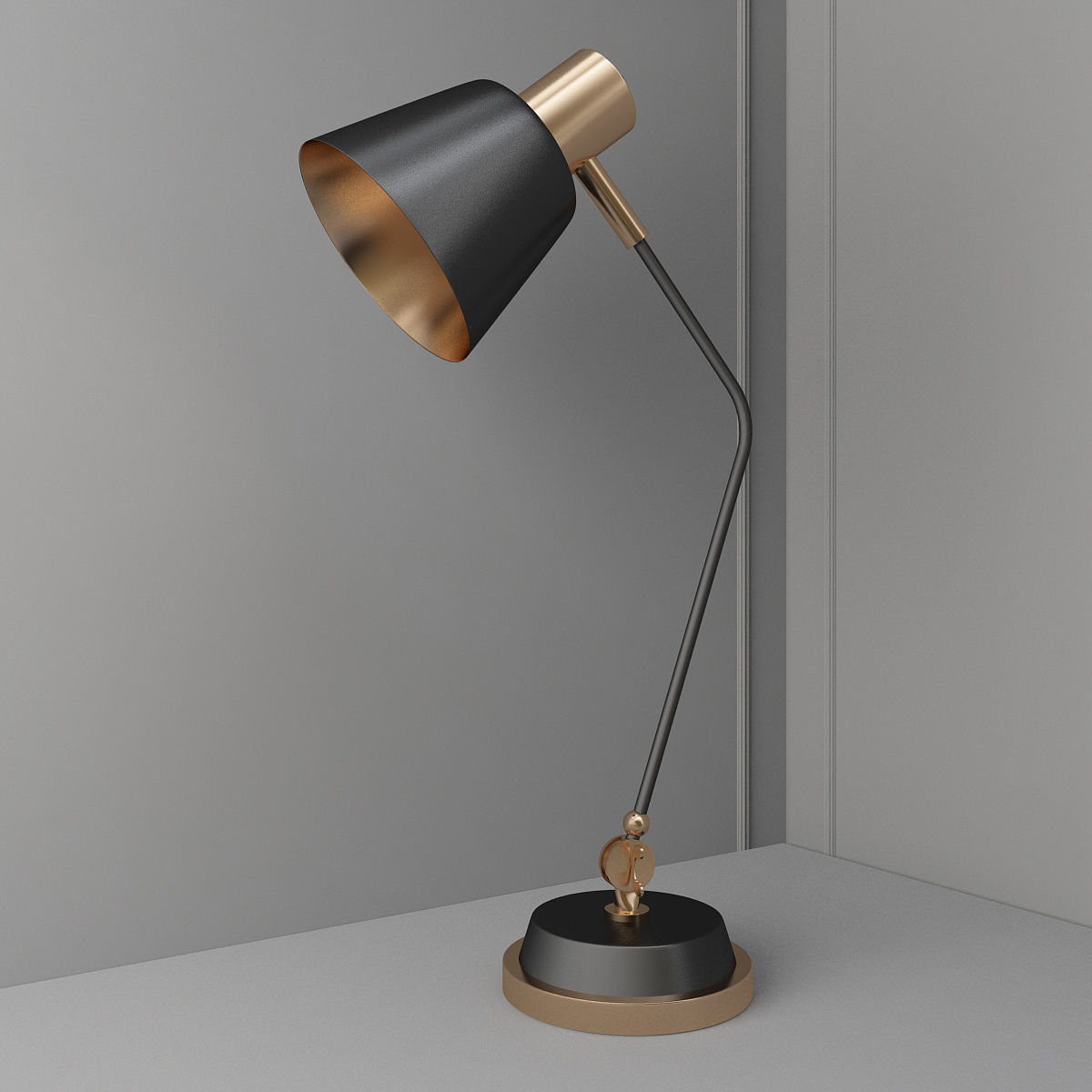 Cylinder Floor Lamp  Rejuvenation 3D model_1
