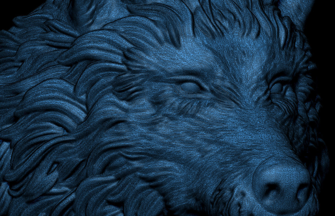 Wolf ring 3D print model_5