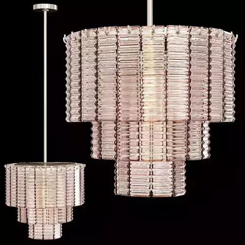 Restoration Hardware SIRENE PENDANT Nickel Clear Glass