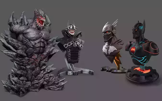 Dc Metal Bundle  3D Model Collection