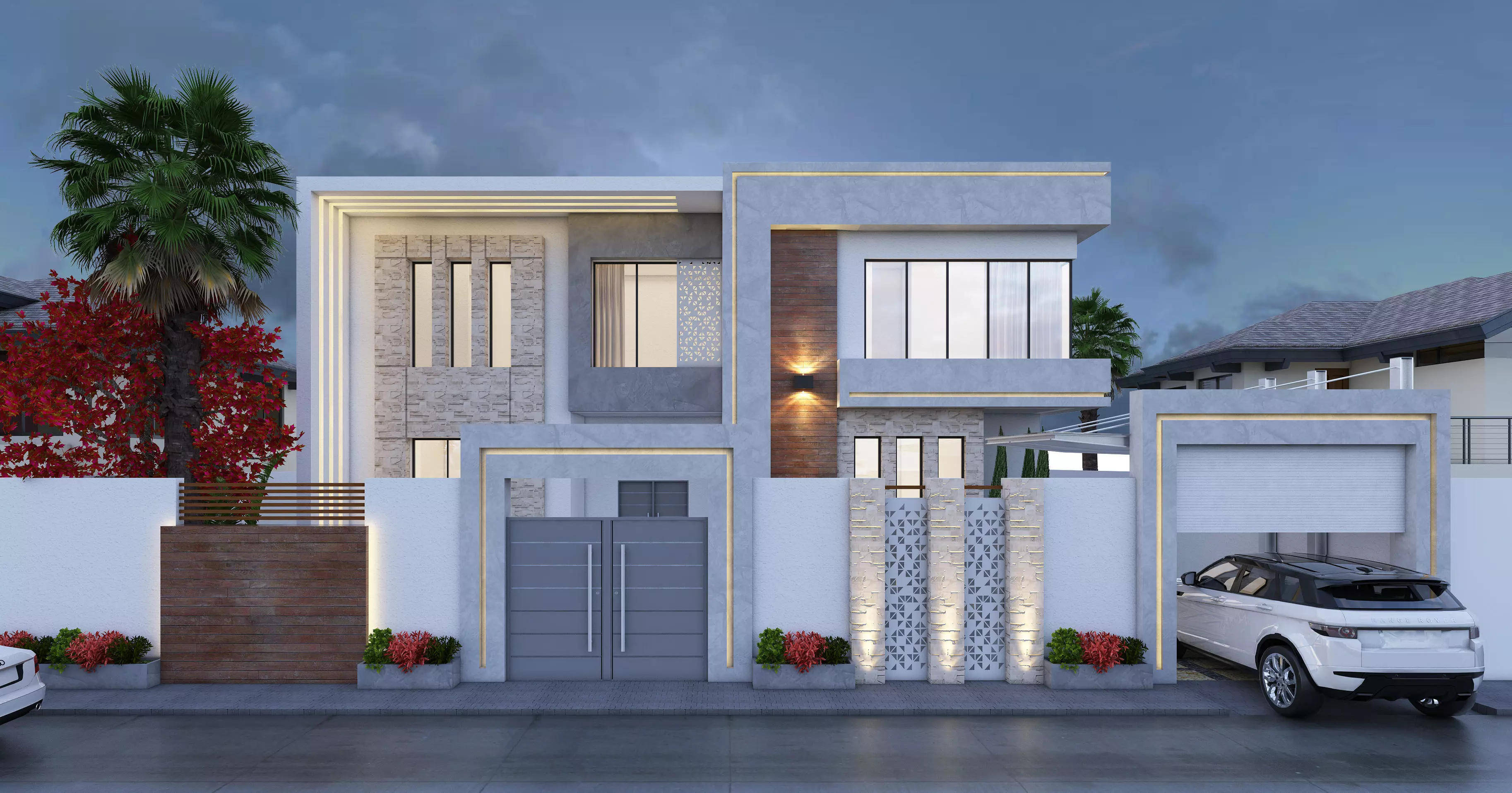 modern villa 3D model