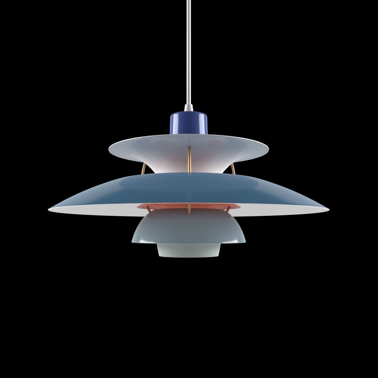 PH 5 Lamp - 8 Colors with IES - Louis Poulsen  - 3D Model 3D model_4