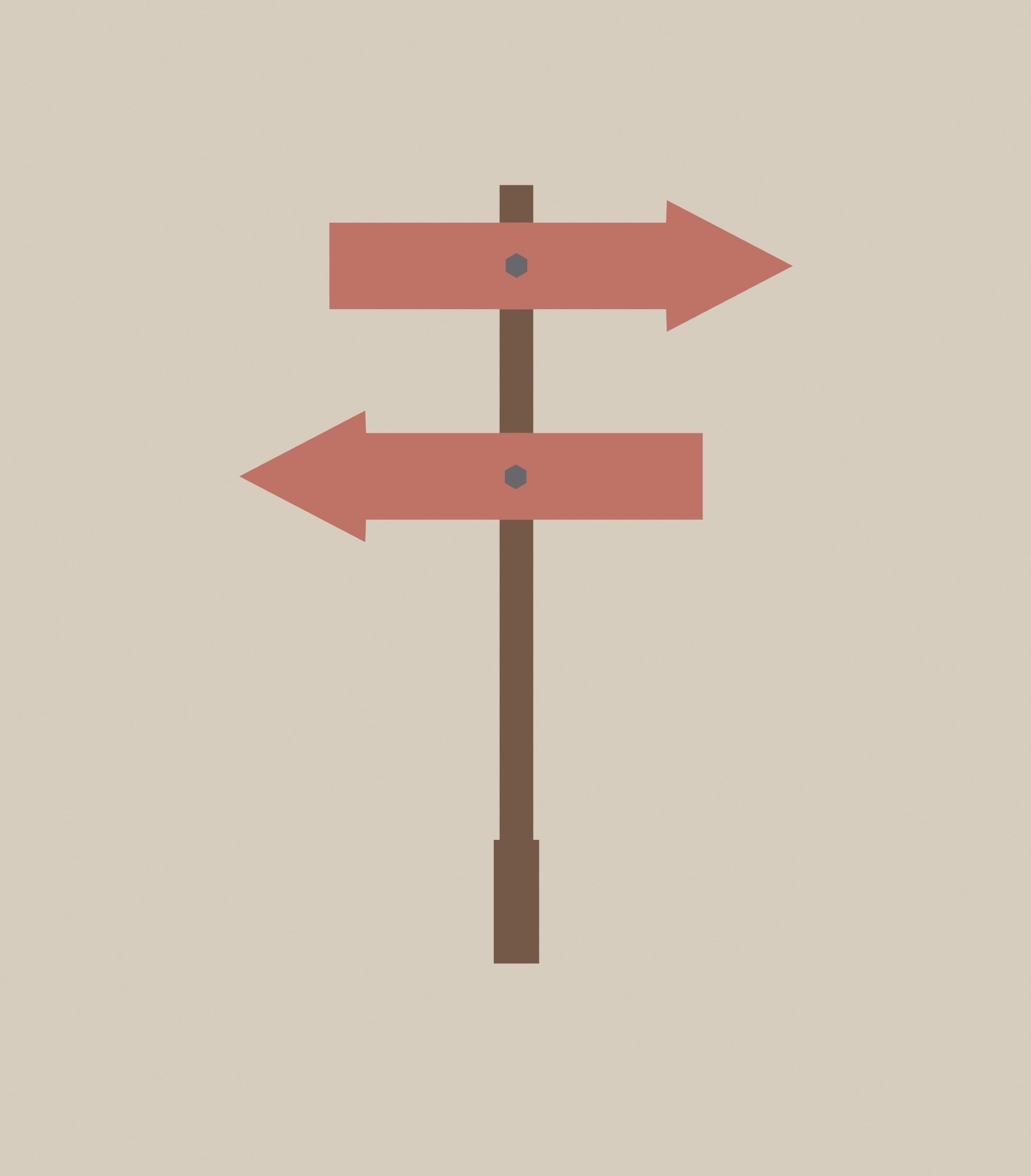 Arrow Board Sign LOW POLY Low-poly 3D model_1