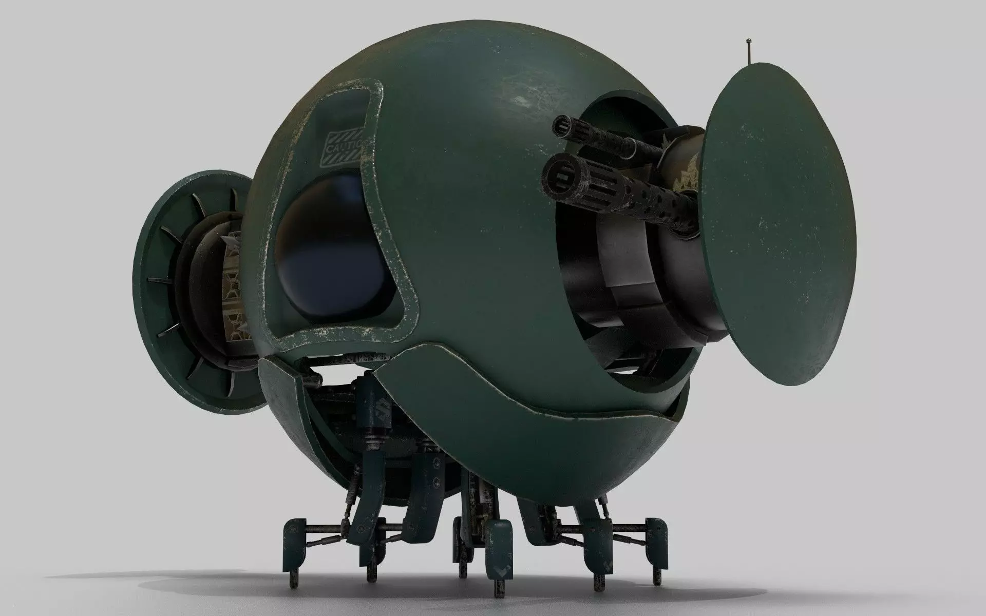 Scifi spider robor 3D model_0