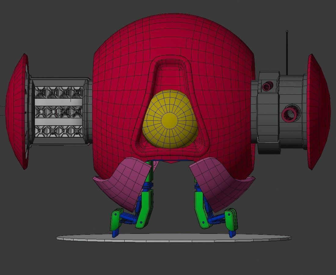 Scifi spider robor 3D model_6