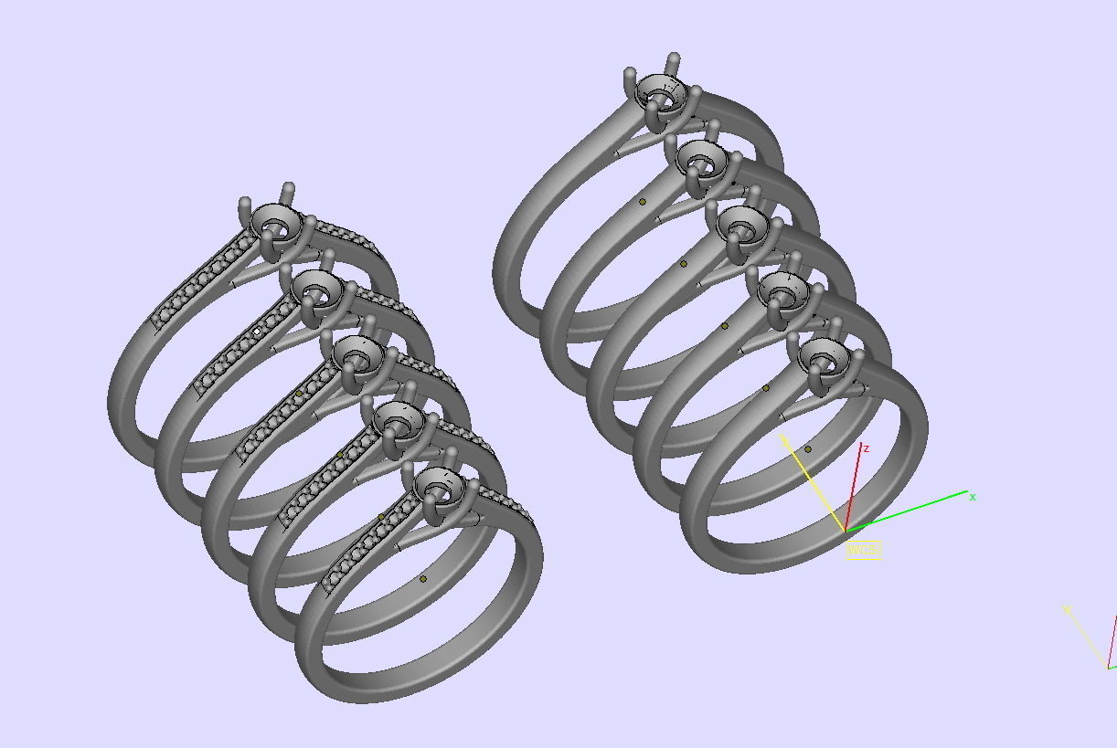  Solitaire Engagement ring Own design 3D print model 3D print model_17