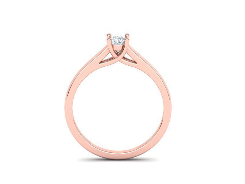  Solitaire Engagement ring Own design 3D print model 3D print model_9