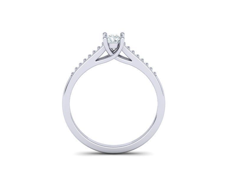  Solitaire Engagement ring Own design 3D print model 3D print model_4