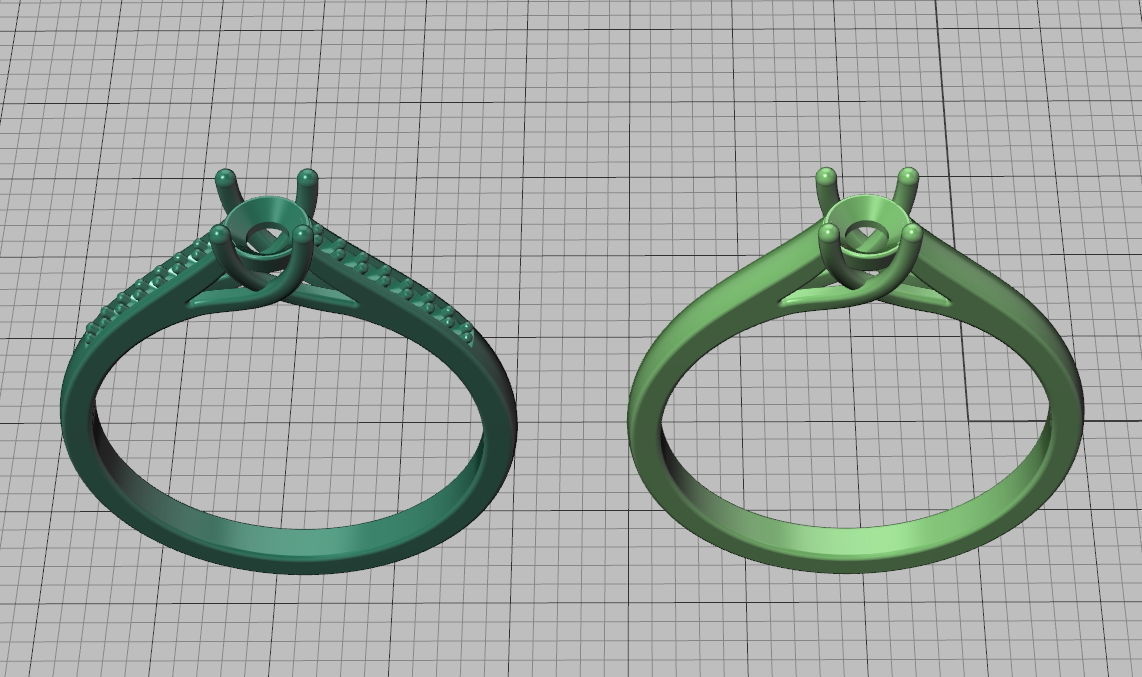  Solitaire Engagement ring Own design 3D print model 3D print model_19