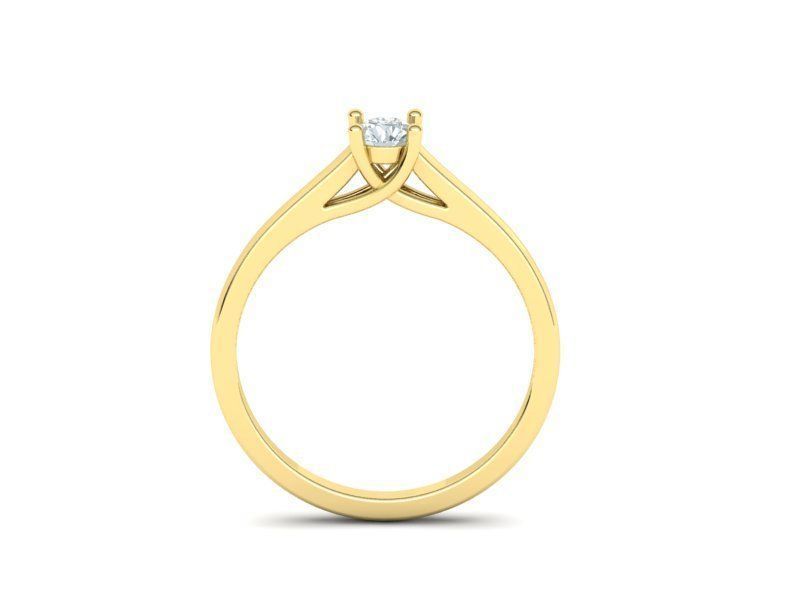  Solitaire Engagement ring Own design 3D print model 3D print model_8