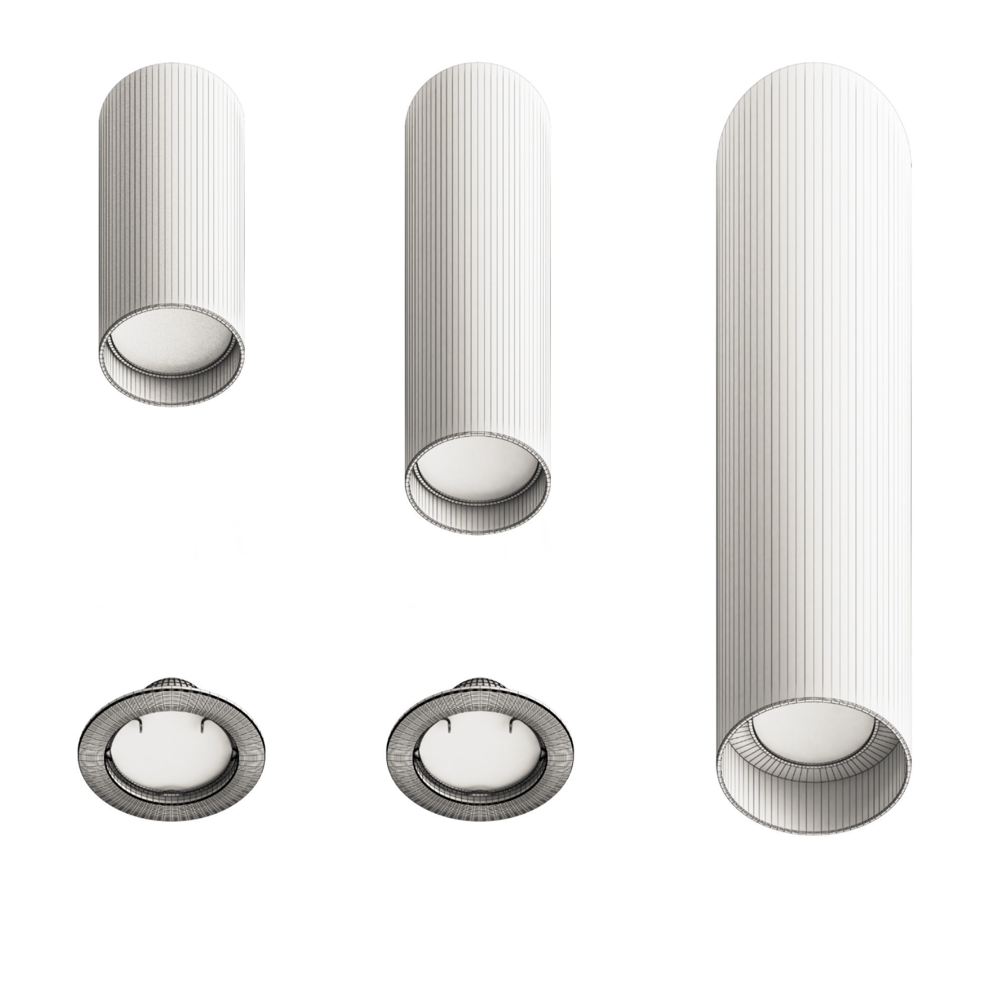 Light Star Rullo White  3D model_1