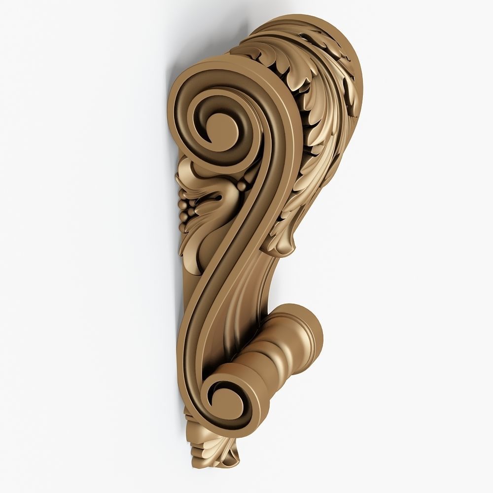 Decorative Corbel for cnc 3D model_6