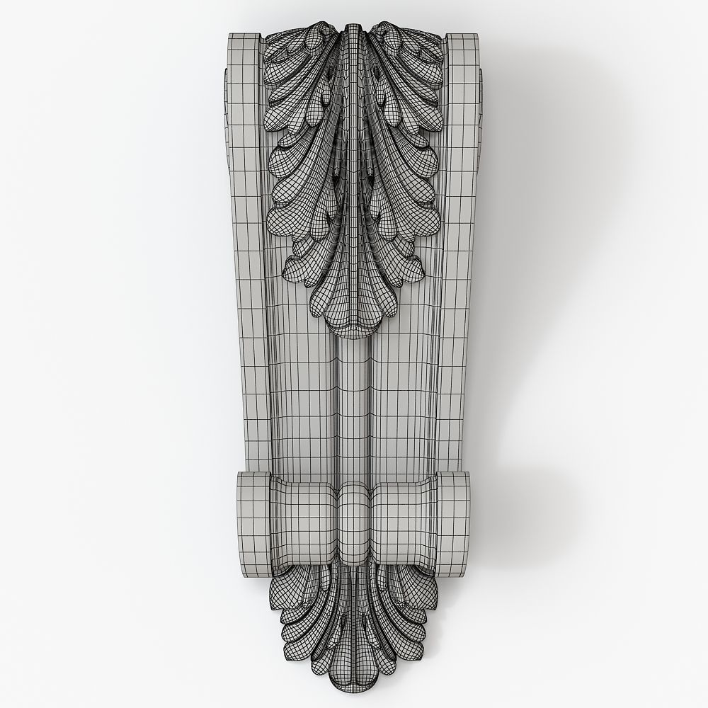 Decorative Corbel for cnc 3D model_5