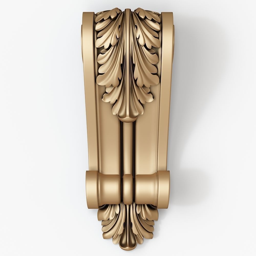 Decorative Corbel for cnc 3D model_3