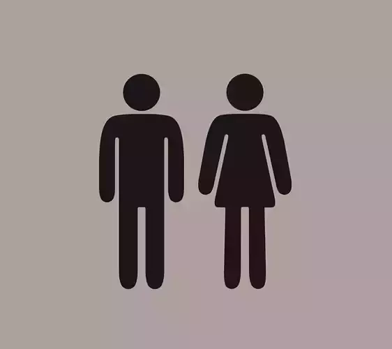 Bathroom Silhouettes 3D model
