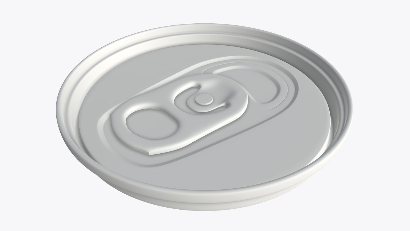 Slim soda energy drink beverage can ending with lid 3D model_5