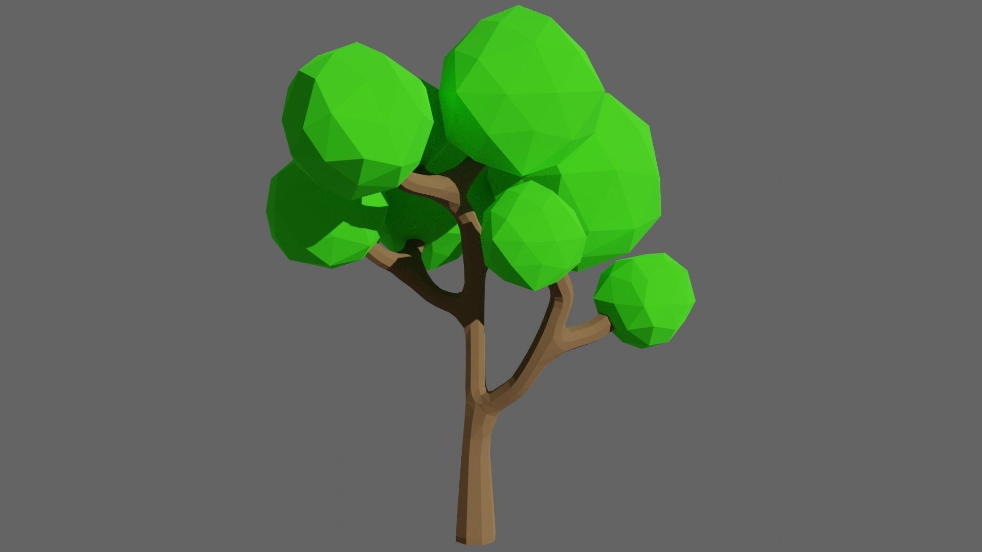 Low Poly Trees Set 1 polygonal tree Low-poly 3D model_15