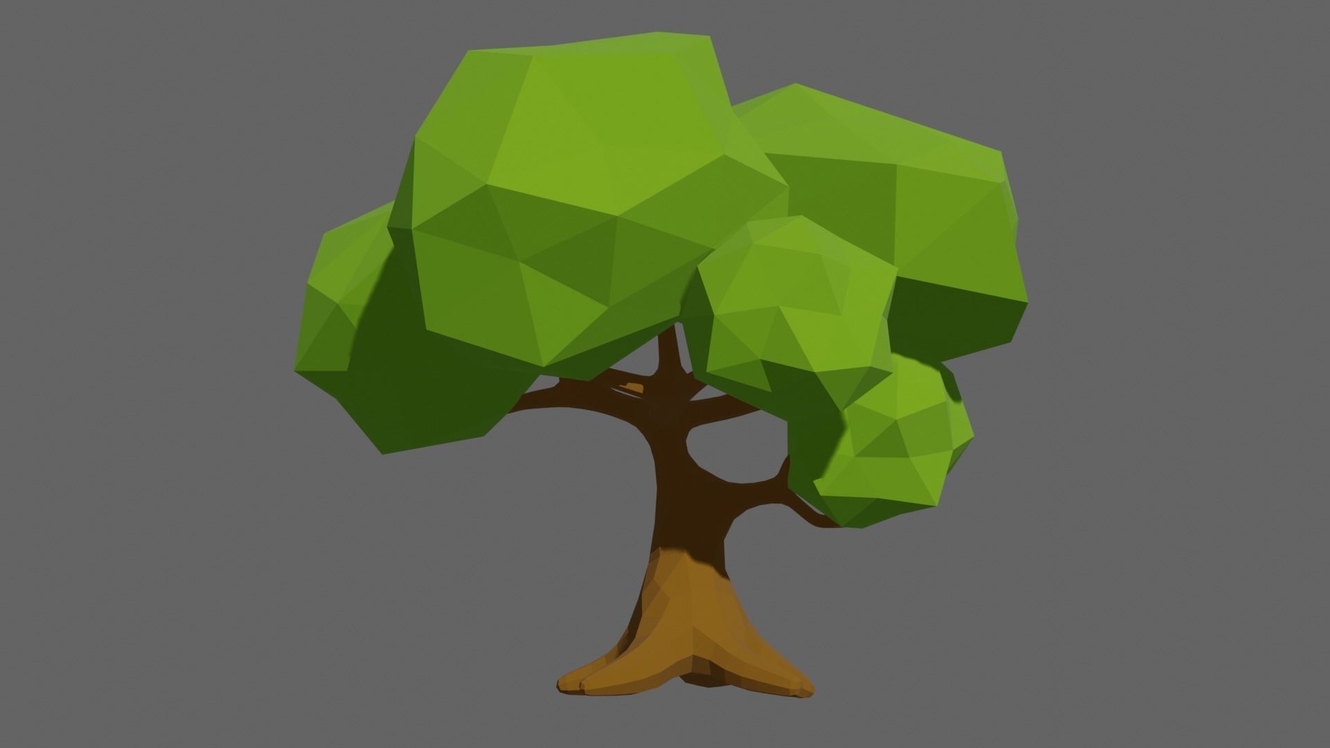 Low Poly Trees Set 1 polygonal tree Low-poly 3D model_17