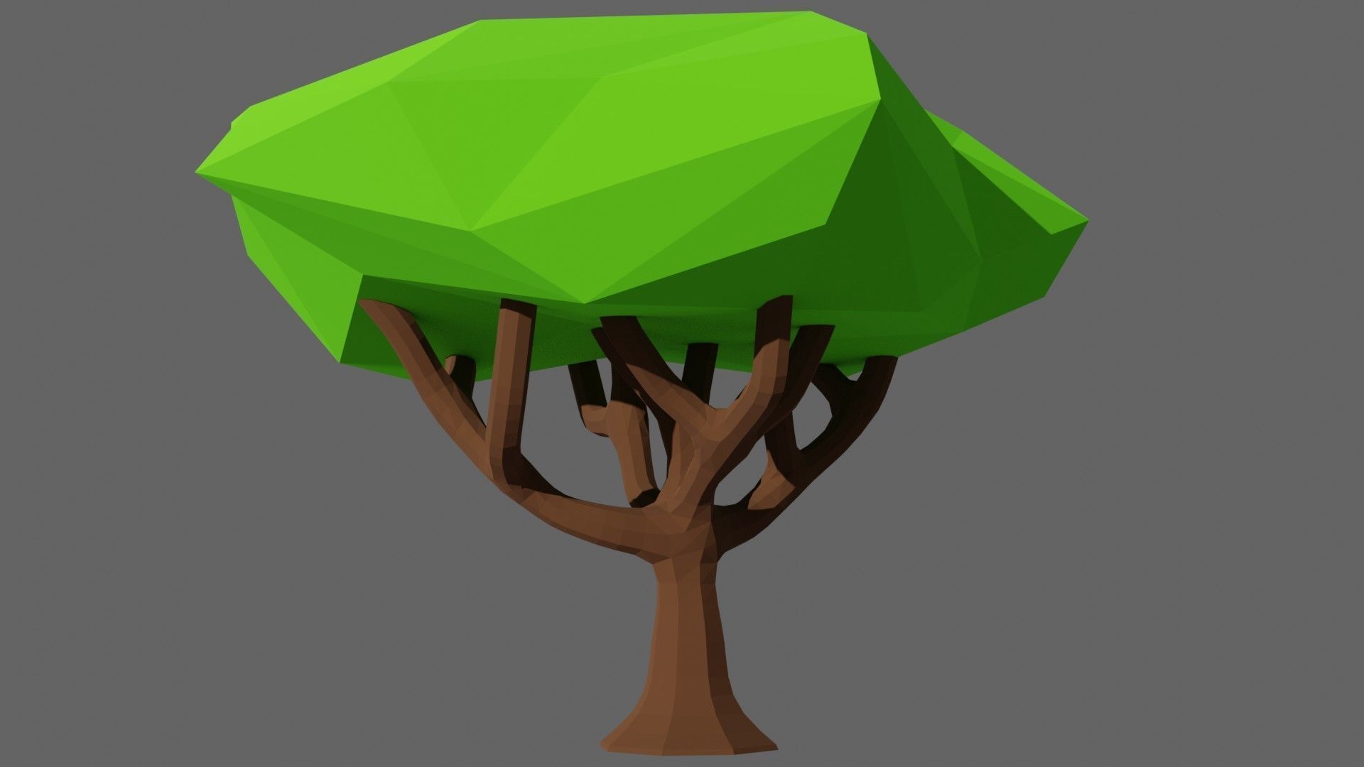 Low Poly Trees Set 1 polygonal tree Low-poly 3D model_14