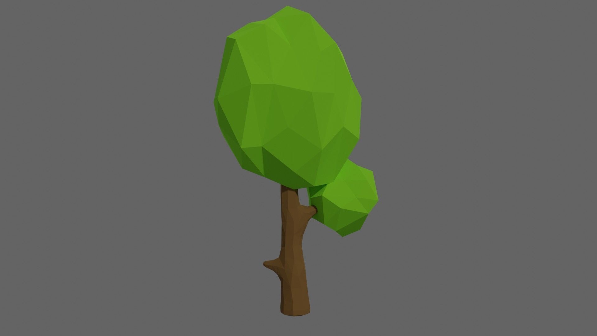 Low Poly Trees Set 1 polygonal tree Low-poly 3D model_13