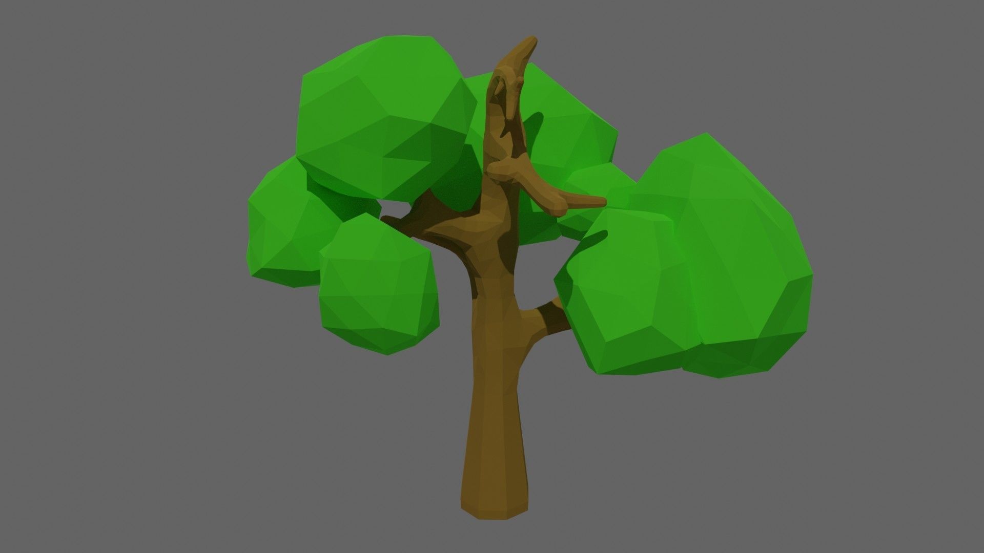 Low Poly Trees Set 1 polygonal tree Low-poly 3D model_22