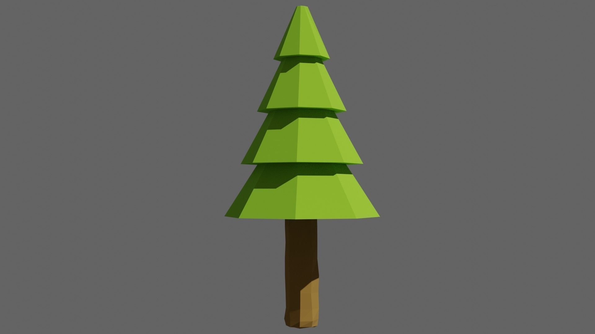 Low Poly Trees Set 1 polygonal tree Low-poly 3D model_20