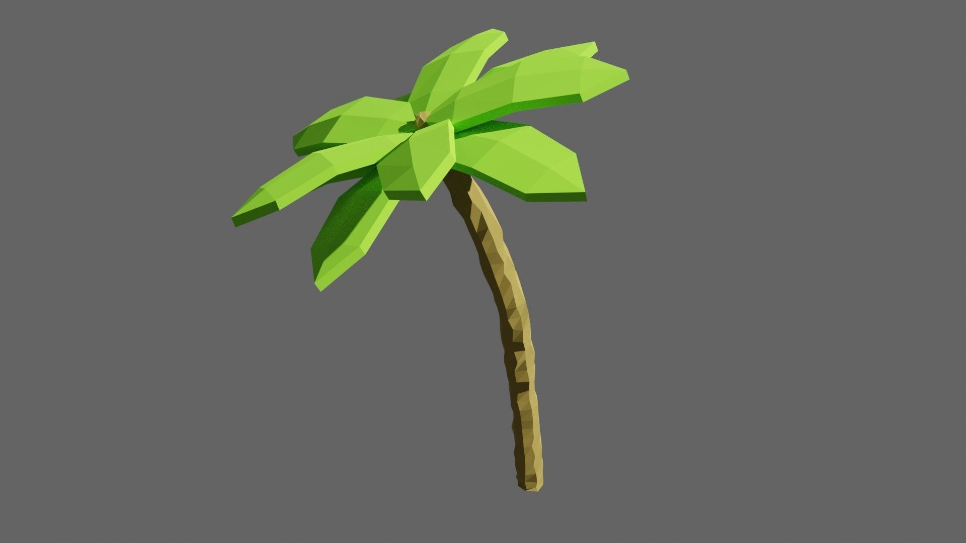 Low Poly Trees Set 1 polygonal tree Low-poly 3D model_18