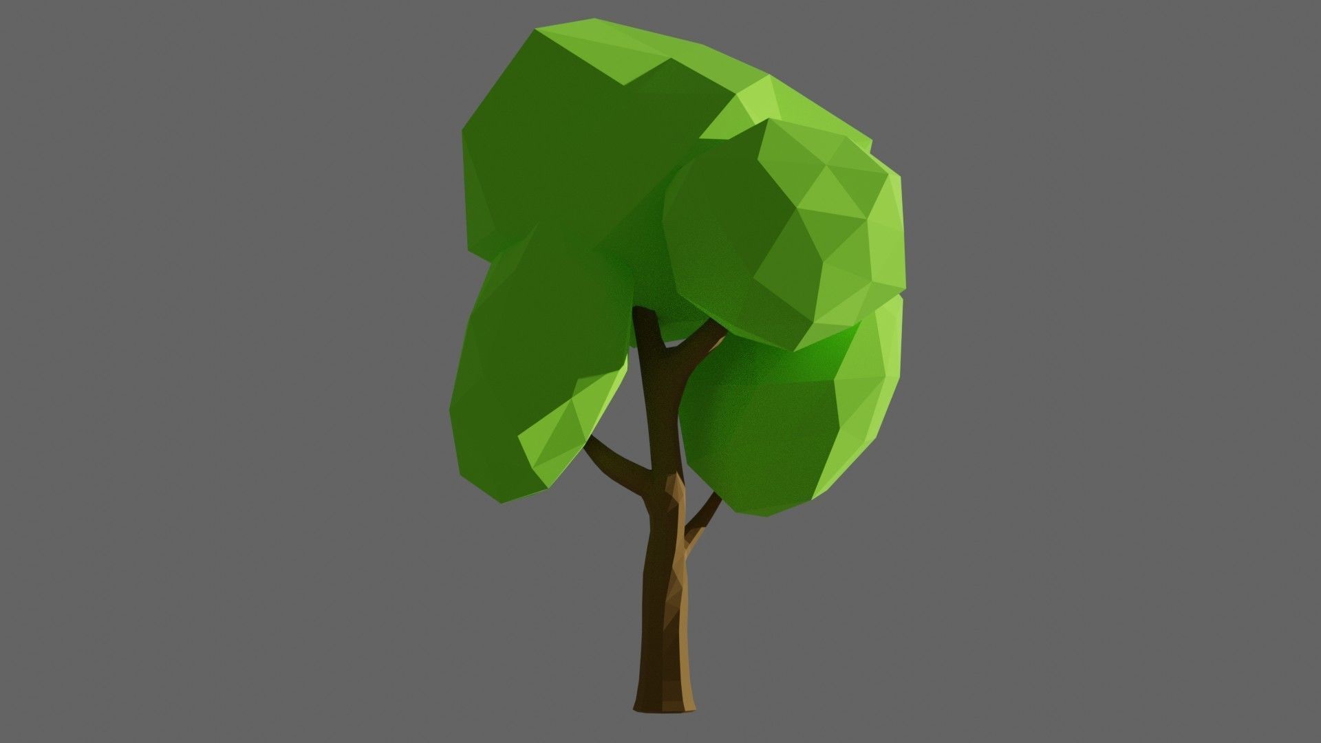 Low Poly Trees Set 1 polygonal tree Low-poly 3D model_16