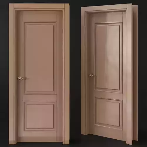 Interior Door low poly 3d model
