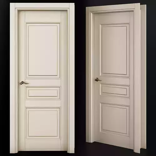 Interior Doors low poly 3d model