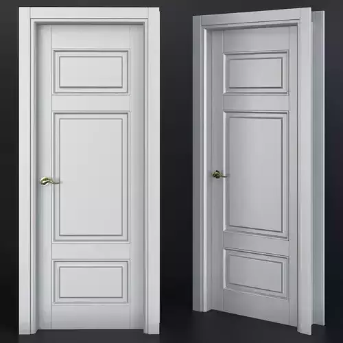 Interior Doors low poly 3d model