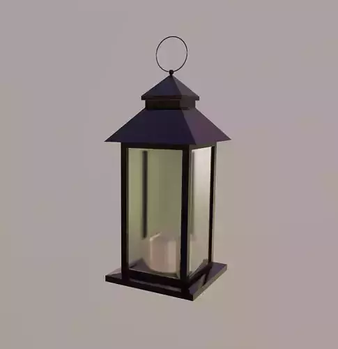 Outdoor Lantern LOW POLY 3D model