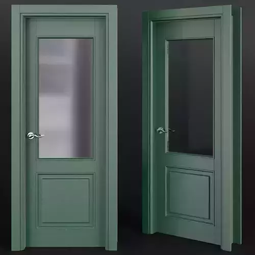 Interior Doors  low poly 3d model