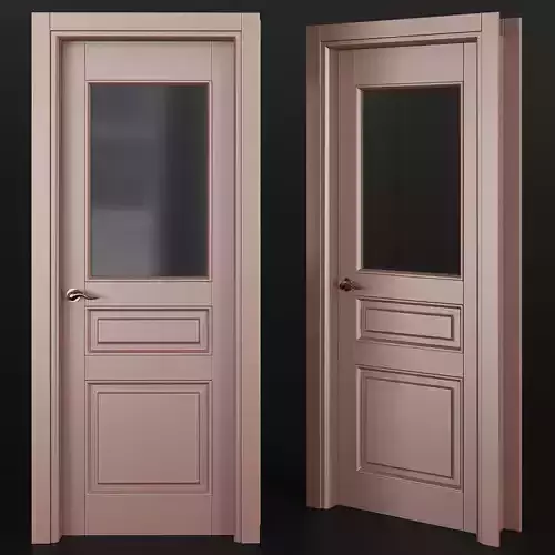 Interior Doors low poly 3d model
