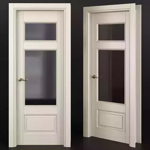 Interior Doors low poly 3d model