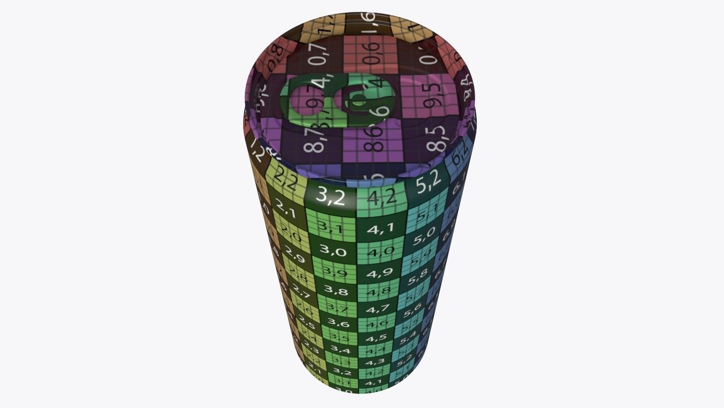 Slim soda energy drink beverage can 250 ml 8-45 oz 3D model_11