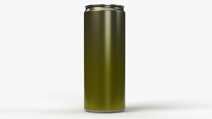 Slim soda energy drink beverage can 250 ml 8-45 oz 3D model 2