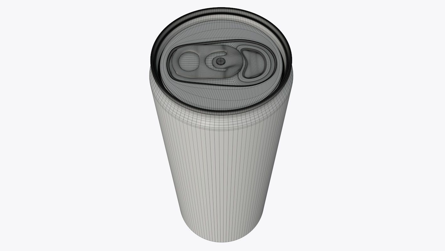 Slim soda energy drink beverage can 250 ml 8-45 oz 3D model_6