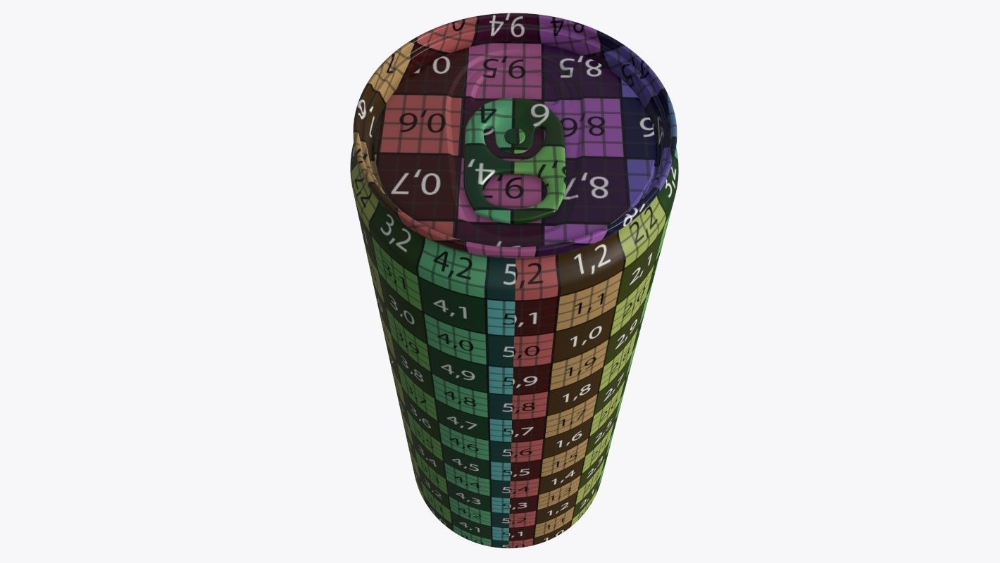 Slim soda energy drink beverage can 250 ml 8-45 oz 3D model_12