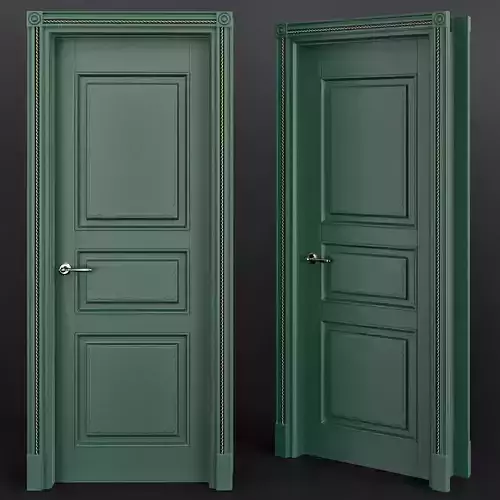 Interior Doors low poly 3d model