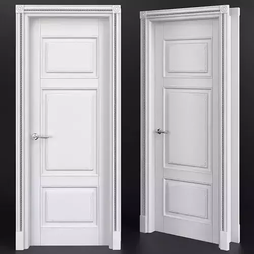 Interior Doors low poly 3d model