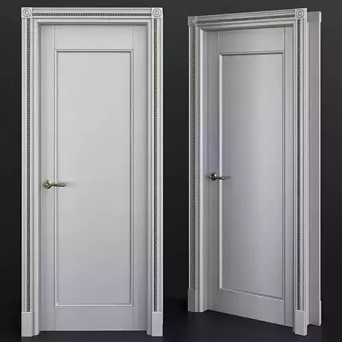 Interior Doors low poly 3d model